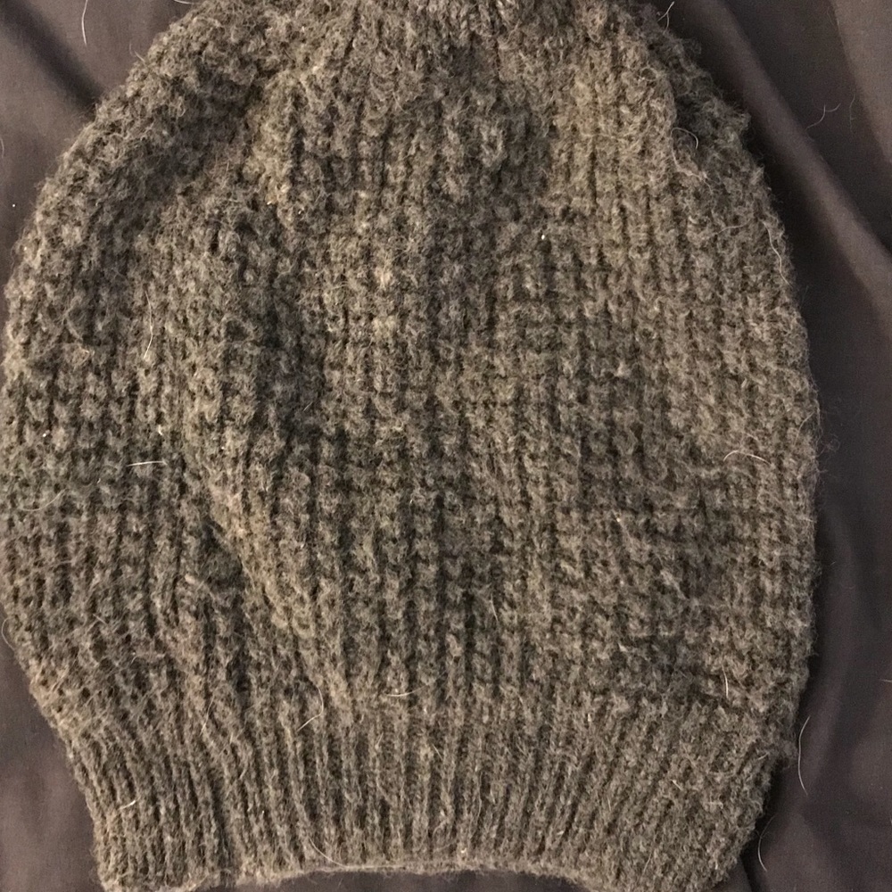Gray Slouch Beanie